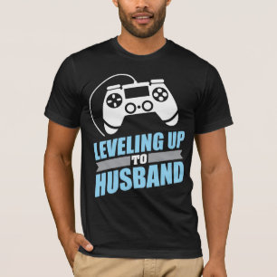 Gamer Engagement Leveling Up To Husband T-Shirt