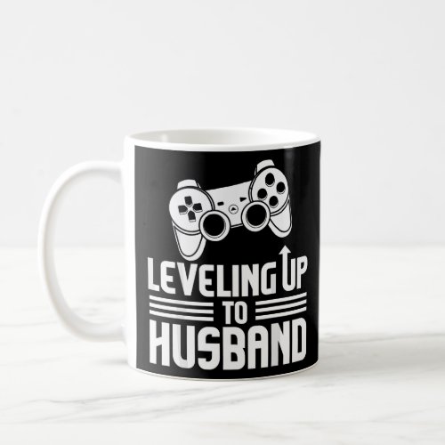 Gamer Engagement Tee Leveling Up To Husband  Coffee Mug