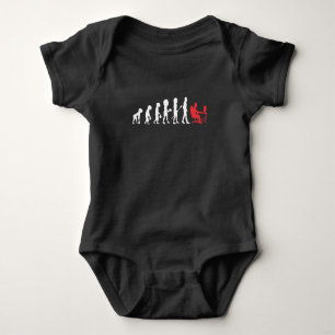 Gamer Evolution Funny Gaming Nerd PC Admin Gamer Baby Bodysuit