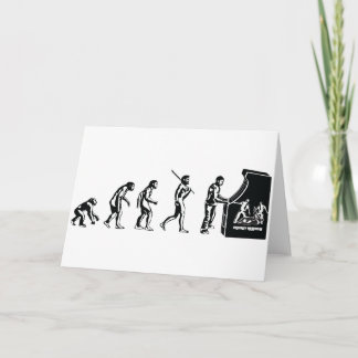Gamer Evolution - Game Video Games Arcade Geek Card