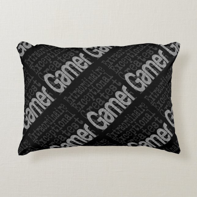 Gamer Extraordinaire Decorative Pillow (Front)