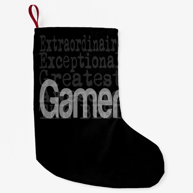 Gamer Extraordinaire Small Christmas Stocking (Front)