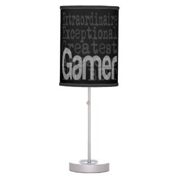 Gamer Extraordinaire Table Lamp by Graphix_Vixon at Zazzle