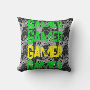 Gamer, famer, gamer,gamer T-Shirt Throw Pillow