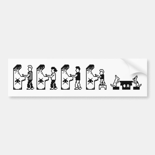 Gamer Family Bumper Sticker (Front)
