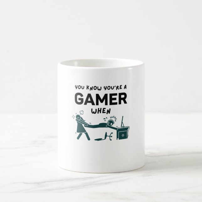 Gamer Funny Gaming Video Games Geek Coffee Mug (Center)