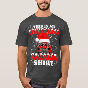 Gamer Funny Video Game Controller Santa Hat T-Shirt