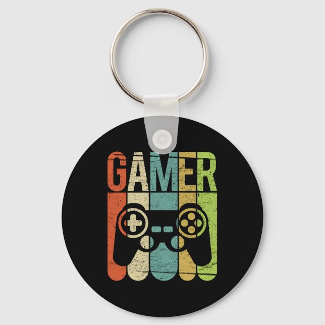 Gamer Game Controller Keychain (Front)