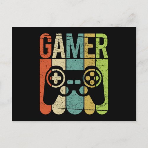 Gamer Game Controller Postcard