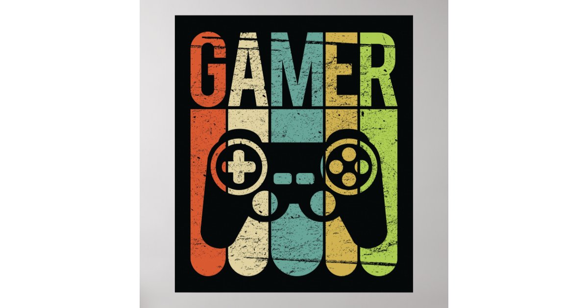 Gamer (Game Controller) Poster | Zazzle