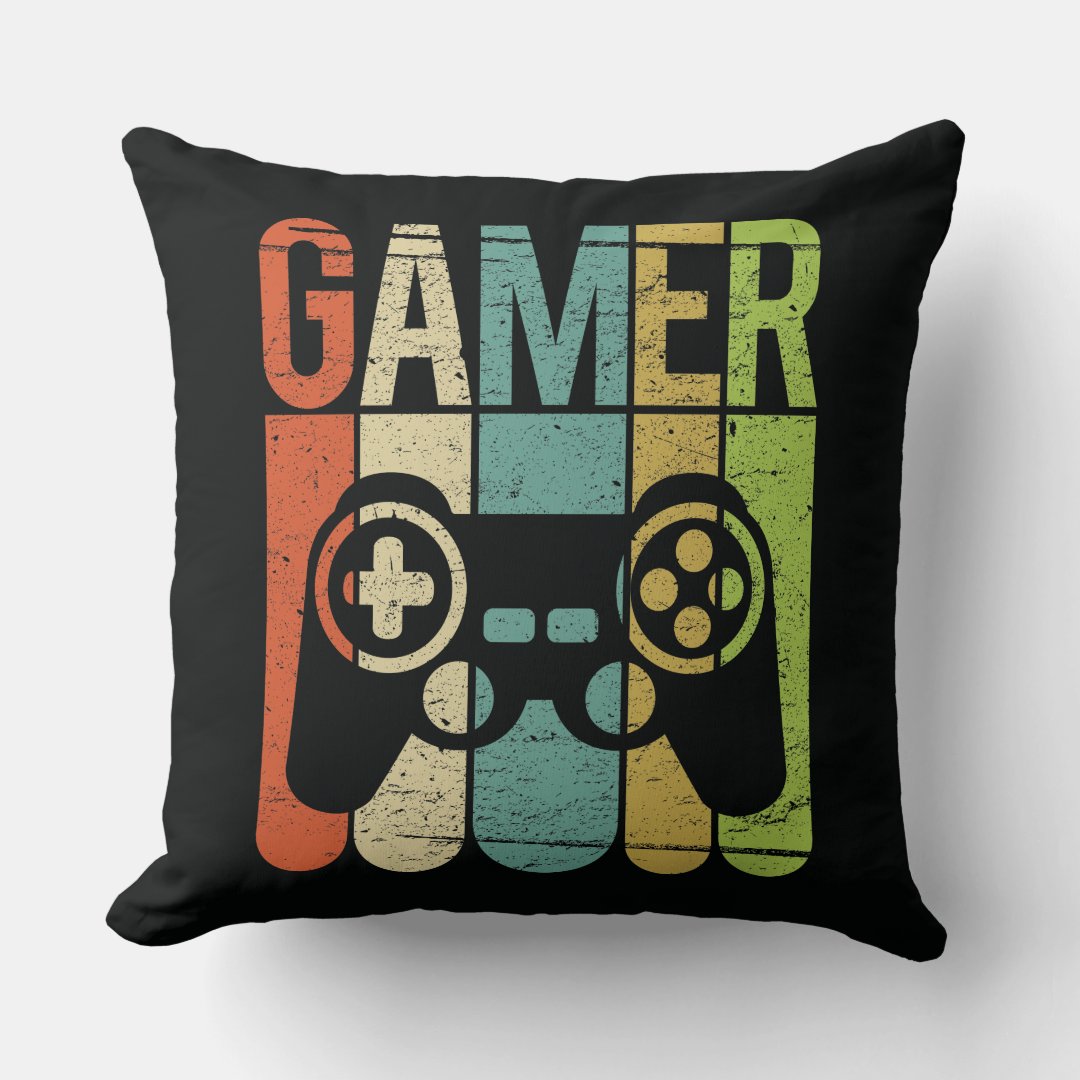 Gamer Game Controller Throw Pillow | Zazzle