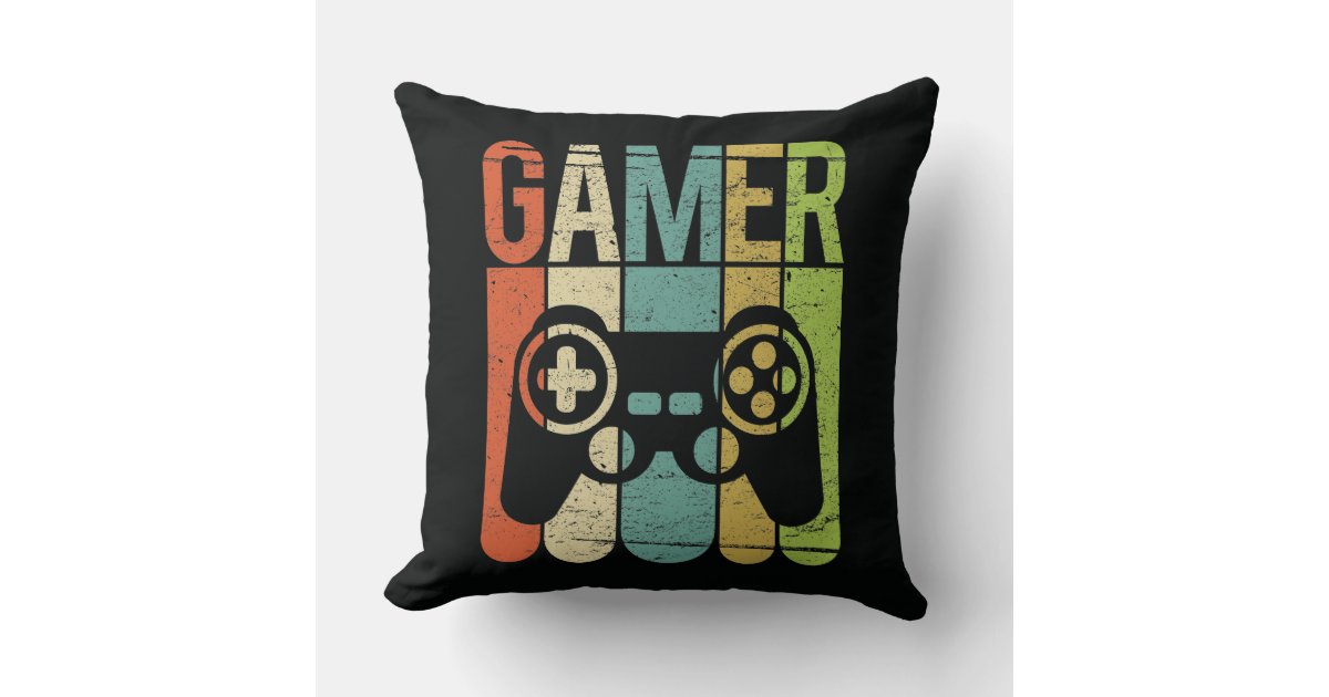 Gamer Game Controller Throw Pillow | Zazzle