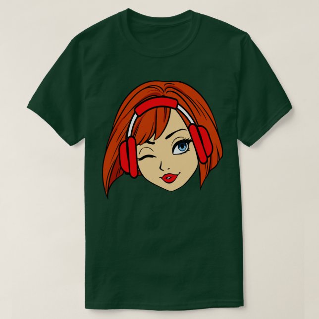 Gamer Gaming Girl T-Shirt (Design Front)