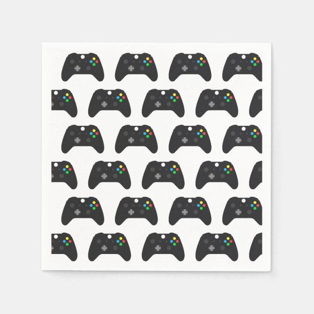 Gamer Gaming Paper Napkins (Front)
