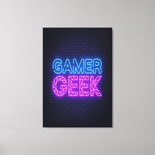 Gamer Geek Canvas Print