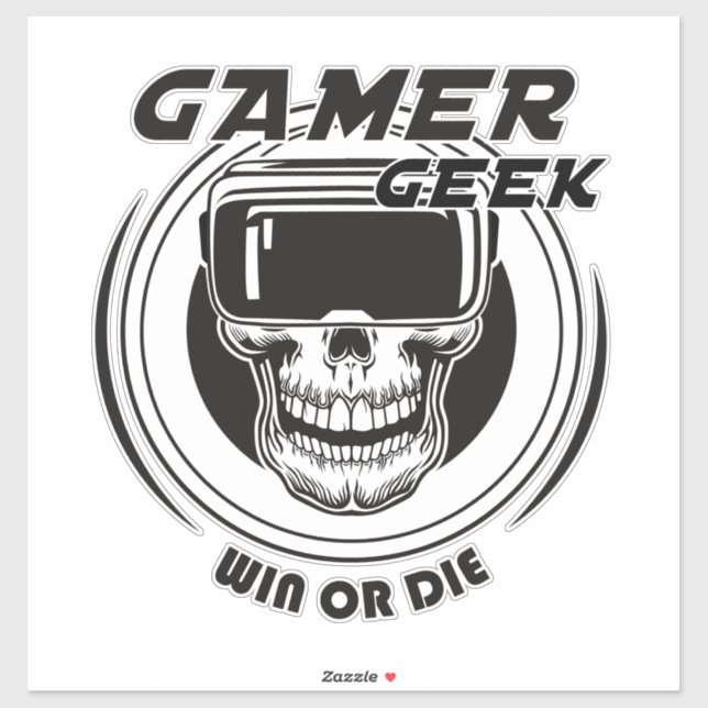 Gamer Geek Sticker (Sheet)