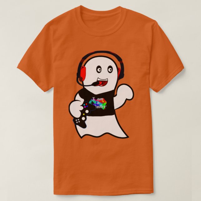 Gamer Ghost T-Shirt (Design Front)
