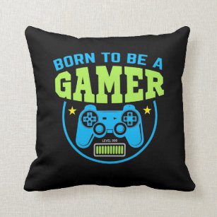 Gamer Gift   Born To Be A Gamer Throw Pillow