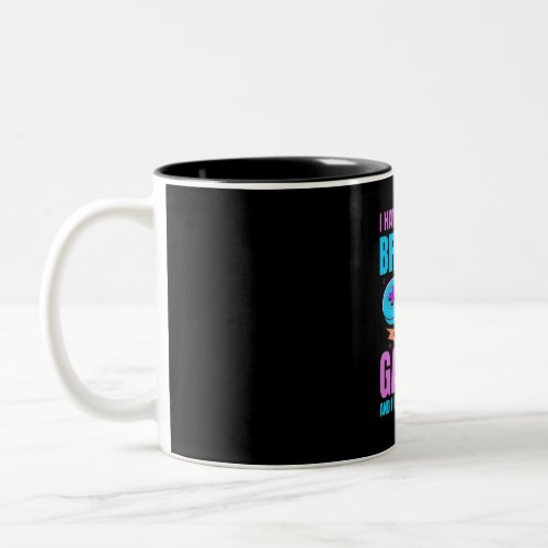 Gamer Gift  Brother And Gamer I Crush Them Both Two_Tone Coffee Mug