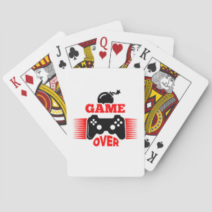 Gamer Gift Game Over Poker Cards
