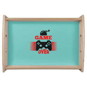 Gamer Gift Game Over Serving Tray
