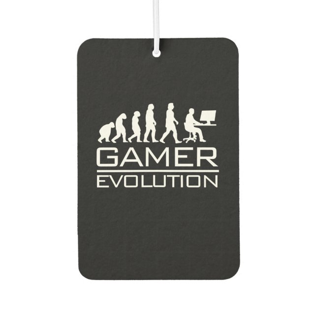 Gamer Gift | Gamer Evolution Air Freshener (Front)