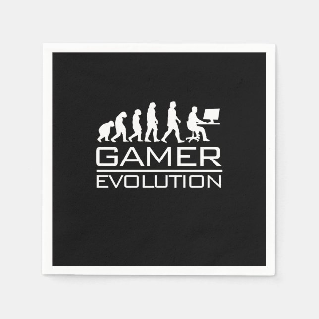 Gamer Gift | Gamer Evolution Napkins (Front)