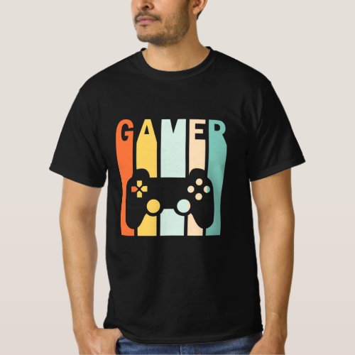 Gamer Gift  Gamer Retro Vintage T_Shirt