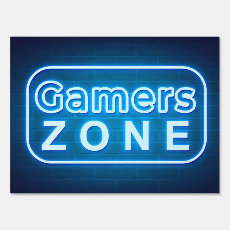 Gamer Gift | Gamers Zone Neon Sign | Zazzle