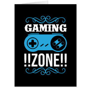 Gamer Gift Gaming Zone Card