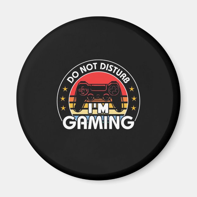 Gamer Gift | I Am Gaming Do Not Disturb Magnet (Front)