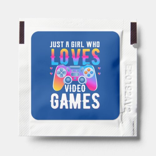 Gamer Gift  Just A Girl Who Loves Video Games Hand Sanitizer Packet