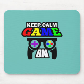 Gamer Gift Keep Calm Game On Mouse Pad