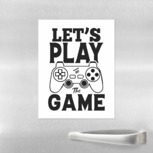 Gamer Gift - Let's Play the Game Magnetic Dry Erase Sheet