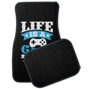 Gamer Gift Life Is A Game Car Floor Mat