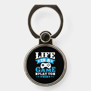 Gamer Gift Life Is A Game Phone Ring Stand