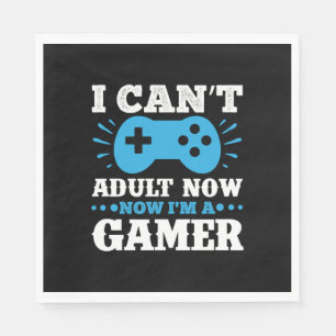 Gamer Gift Now I Am A Gamer Napkins
