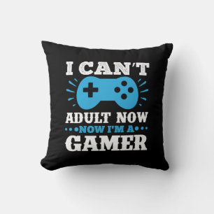 Gamer Gift Now I Am A Gamer Throw Pillow