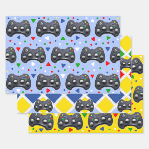 Gamer Gift Wrapping Paper Sheets