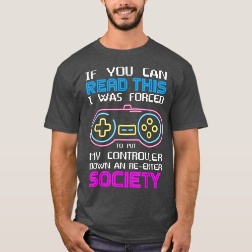 Gamer Gifts for Teen Boys  If Yous Can Read This V T_Shirt