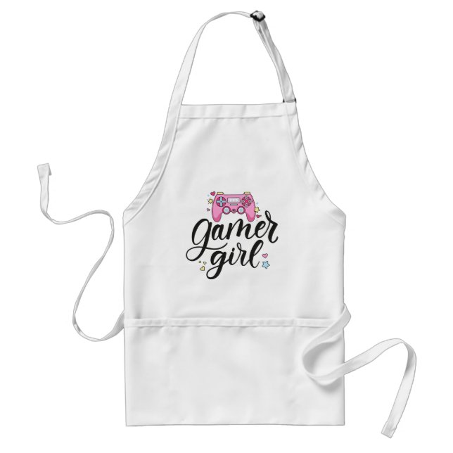 Gamer Girl Adult Apron (Front)