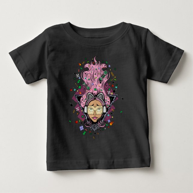 Gamer Girl Baby T-Shirt (Front)