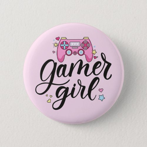 Gamer Girl Button