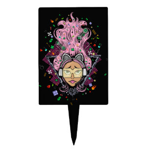 Gamer Girl Cake Topper