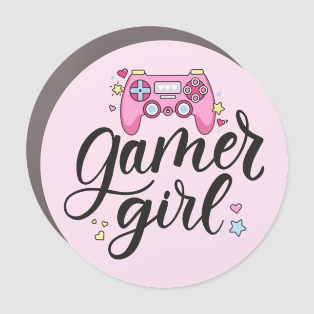 Gamer Girl Car Magnet (Front)