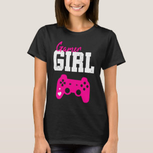 Gamer Girl Cute Video Gaming Chick Game Controller T-Shirt