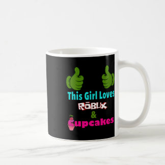 Gamer Girl Design Saying This Girl Loves Robux And Coffee Mug