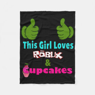 Gamer Girl Design Saying This Girl Loves Robux And Fleece Blanket