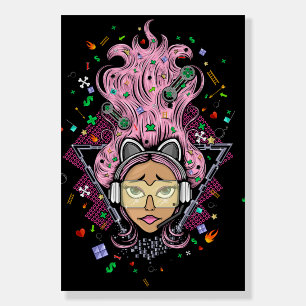 Gamer Girl Foam Board