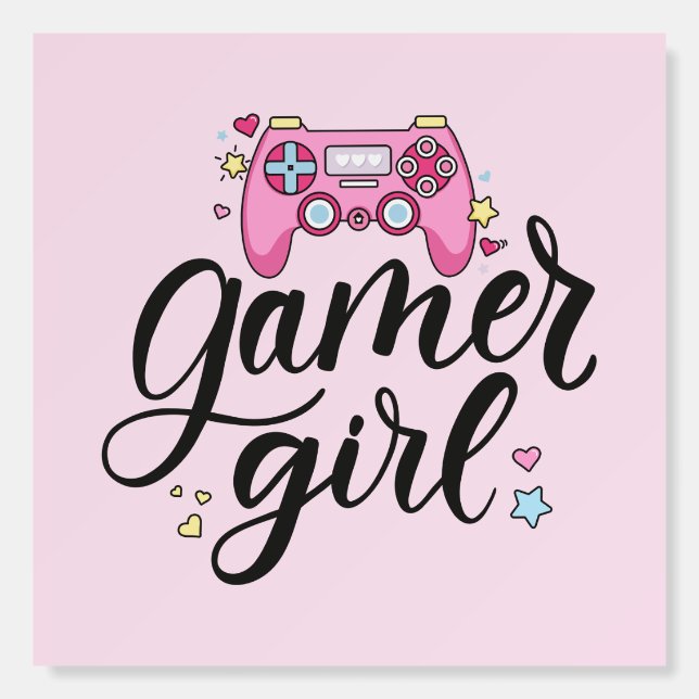 Gamer Girl Foam Board (Front)